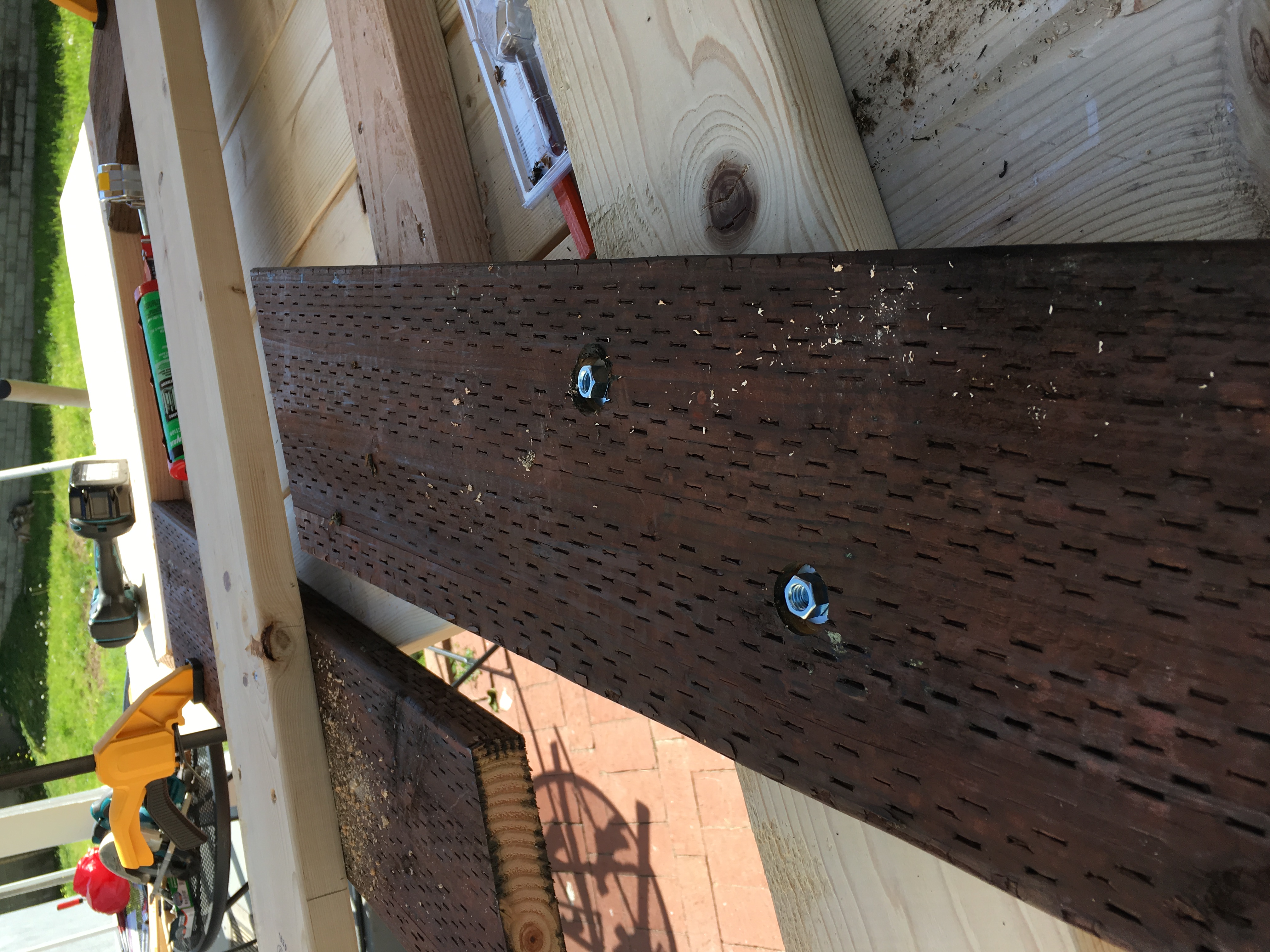 Step 5 — detail of bolts