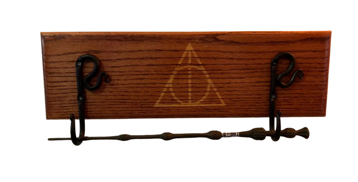 Wand Holder Plaque — front view